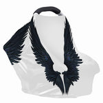 Black Demon Wings Print Baby Seat Cover