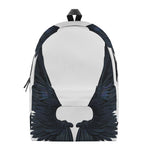 Black Demon Wings Print Backpack