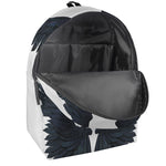 Black Demon Wings Print Backpack