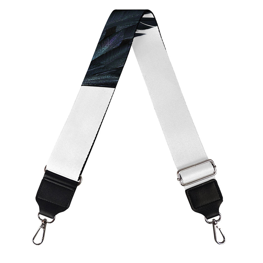 Black Demon Wings Print Bag Strap
