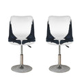 Black Demon Wings Print Bar Stool Covers