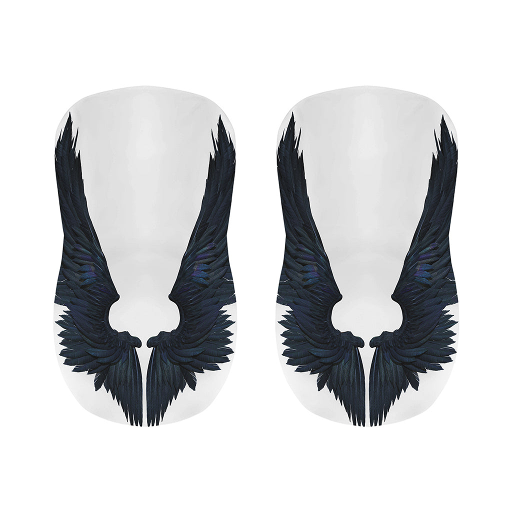 Black Demon Wings Print Bar Stool Covers