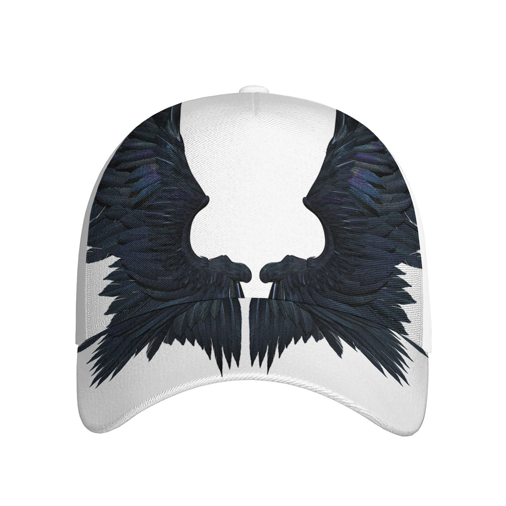Black Demon Wings Print Baseball Cap