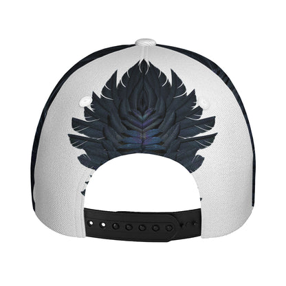 Black Demon Wings Print Baseball Cap