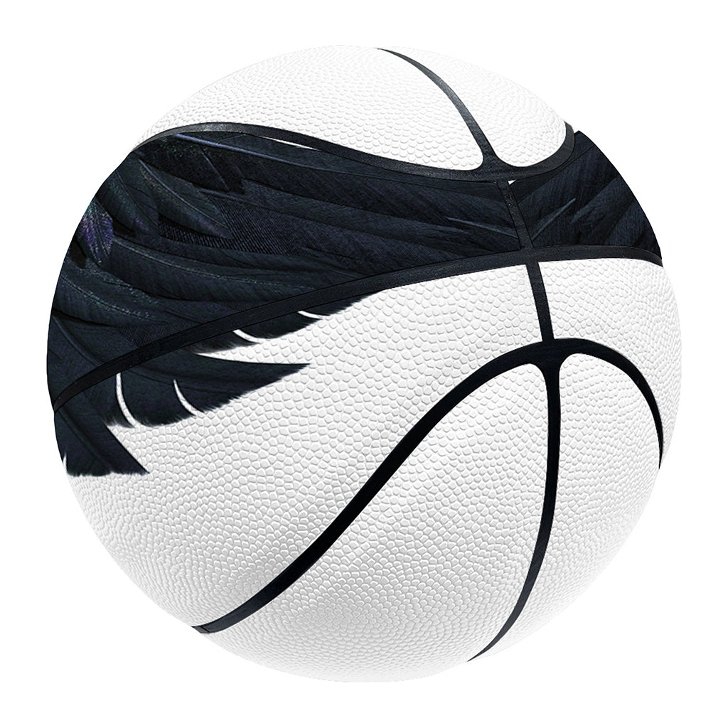 Black Demon Wings Print Basketball
