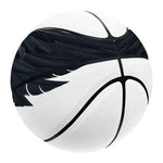 Black Demon Wings Print Basketball