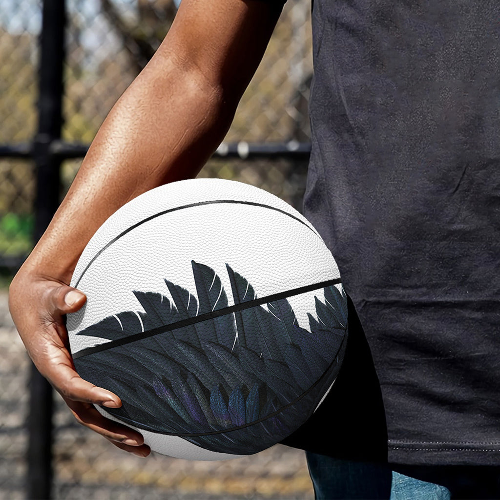 Black Demon Wings Print Basketball