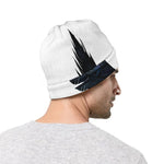 Black Demon Wings Print Beanie
