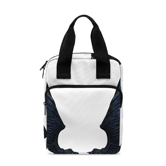 Black Demon Wings Print Bible Tote Bag