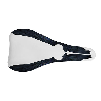 Black Demon Wings Print Bicycle Seat Cover