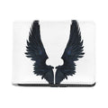 Black Demon Wings Print Bifold Wallet