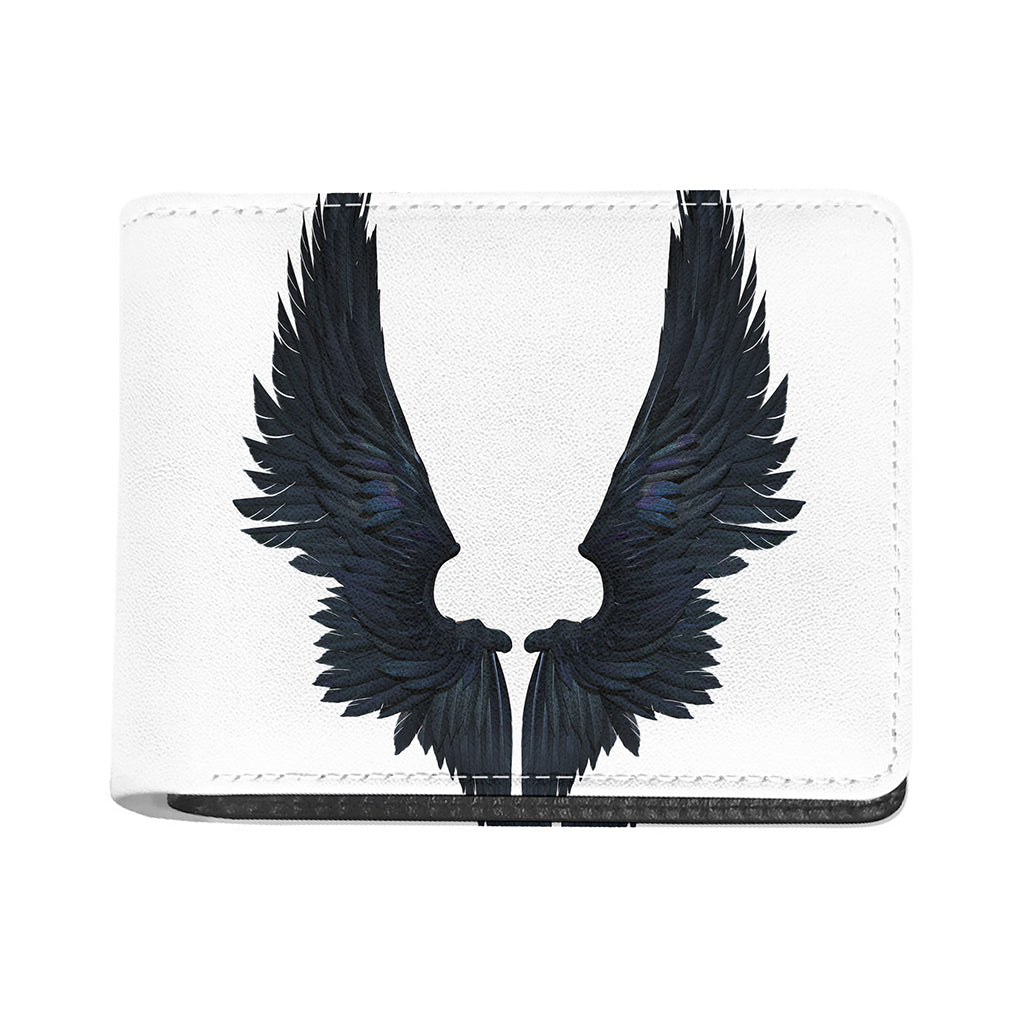 Black Demon Wings Print Bifold Wallet