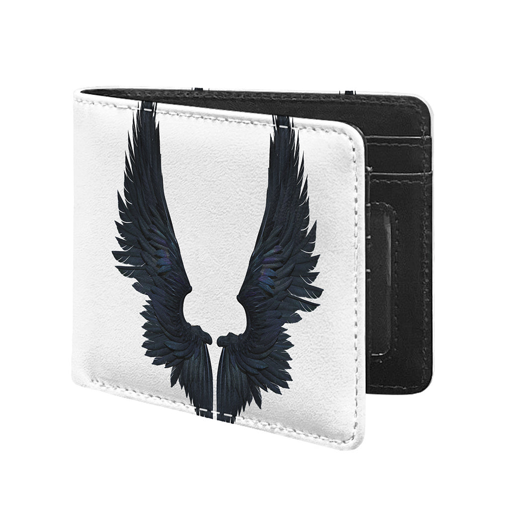 Black Demon Wings Print Bifold Wallet