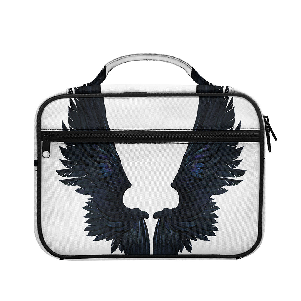 Black Demon Wings Print Briefcase Bible Bag