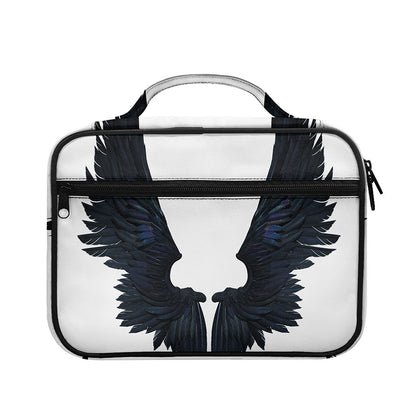 Black Demon Wings Print Briefcase Bible Bag