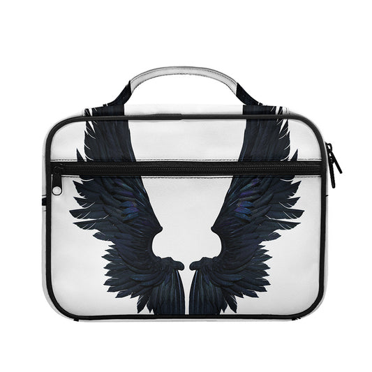 Black Demon Wings Print Briefcase Bible Bag