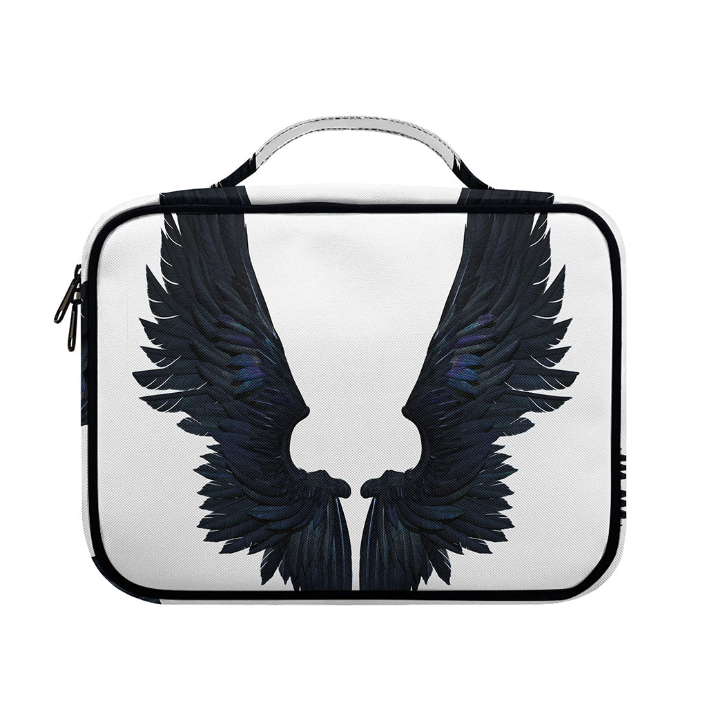 Black Demon Wings Print Briefcase Bible Bag