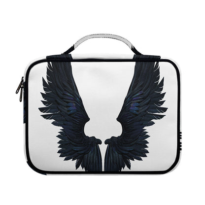 Black Demon Wings Print Briefcase Bible Bag