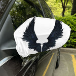 Black Demon Wings Print Car Side Mirror Covers