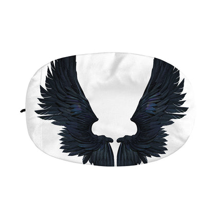 Black Demon Wings Print Car Side Mirror Covers