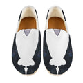 Black Demon Wings Print Casual Shoes
