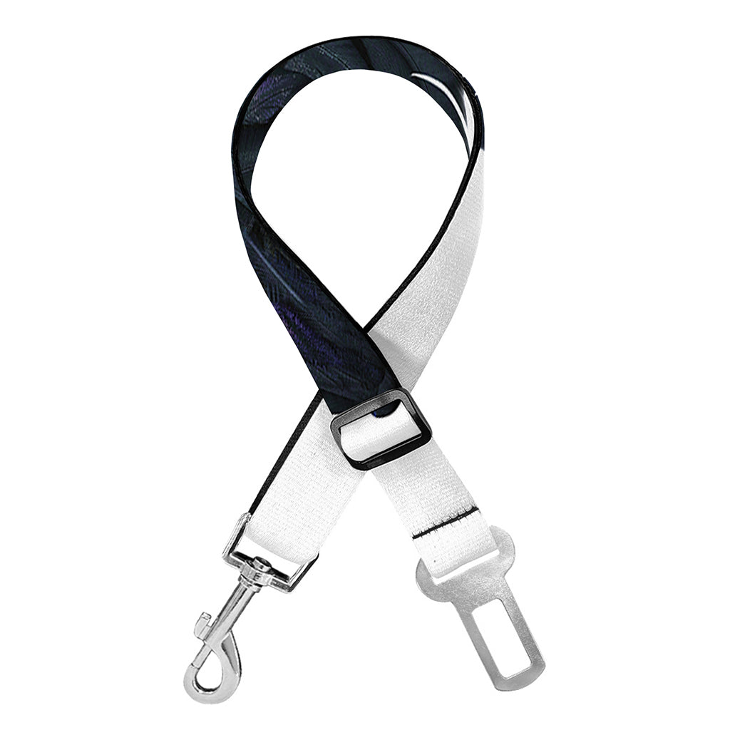 Black Demon Wings Print Dog Seat Belt