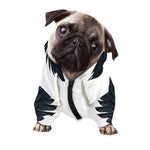 Black Demon Wings Print Dog Zip Up Hoodie