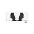 Black Demon Wings Print Extended Mouse Pad