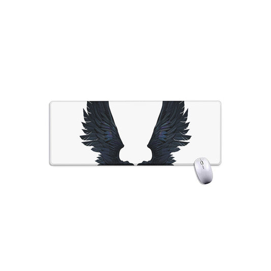 Black Demon Wings Print Extended Mouse Pad