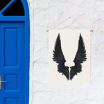 Black Demon Wings Print Garden Flag