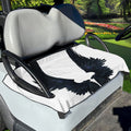 Black Demon Wings Print Golf Cart Seat Cover
