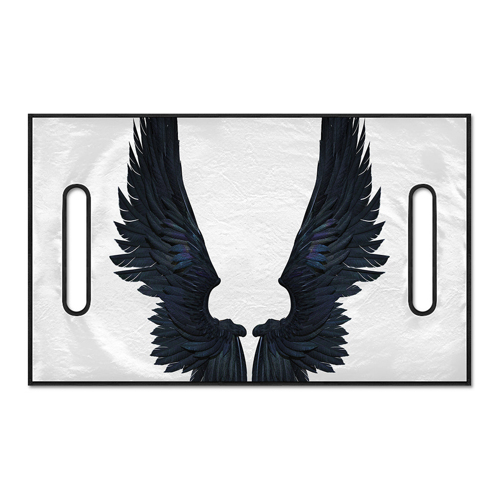Black Demon Wings Print Golf Cart Seat Cover