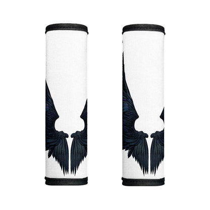 Black Demon Wings Print Handle Covers