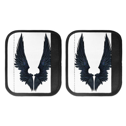 Black Demon Wings Print Handle Covers