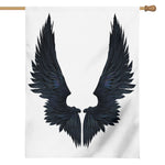 Black Demon Wings Print House Flag