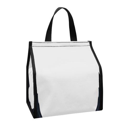 Black Demon Wings Print Insulated Lunch Tote