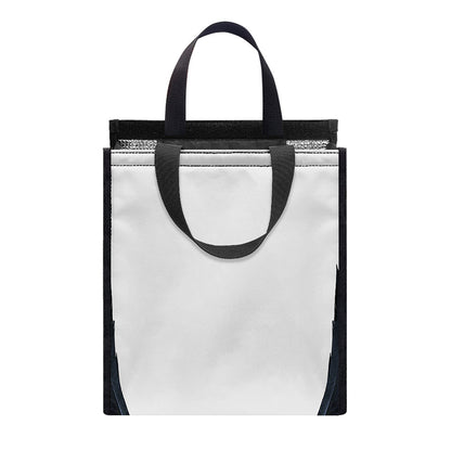 Black Demon Wings Print Insulated Lunch Tote