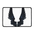 Black Demon Wings Print Kitchen Mat