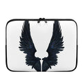 Black Demon Wings Print Laptop Sleeve