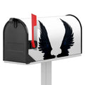 Black Demon Wings Print Mailbox Cover