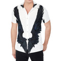 Black Demon Wings Print Men's Shirt