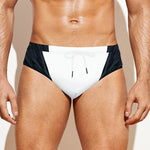 Black Demon Wings Print Men's Swim Briefs