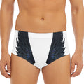 Black Demon Wings Print Men's Triangle Swim Briefs