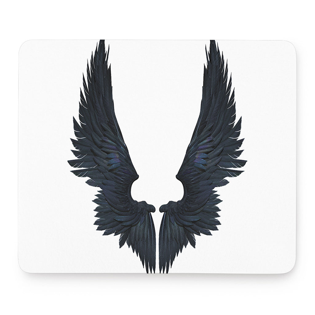 Black Demon Wings Print Mouse Pad