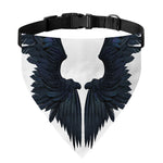 Black Demon Wings Print Over The Collar Dog Bandana