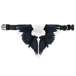 Black Demon Wings Print Over The Collar Dog Bandana