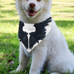 Black Demon Wings Print Over The Collar Dog Bandana