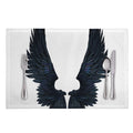 Black Demon Wings Print Placemat