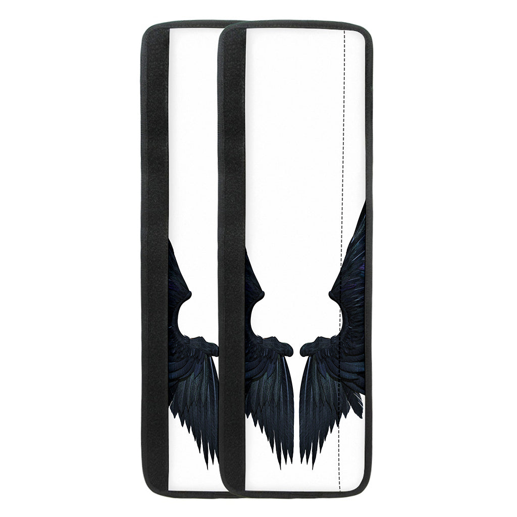 Black Demon Wings Print Refrigerator Handle Covers