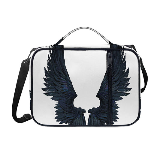 Black Demon Wings Print Shoulder Strap Bible Bag